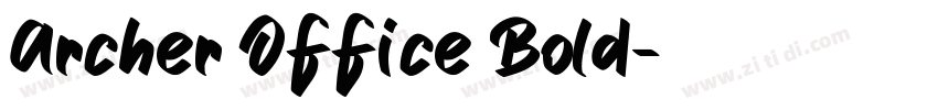 Archer Office Bold字体转换